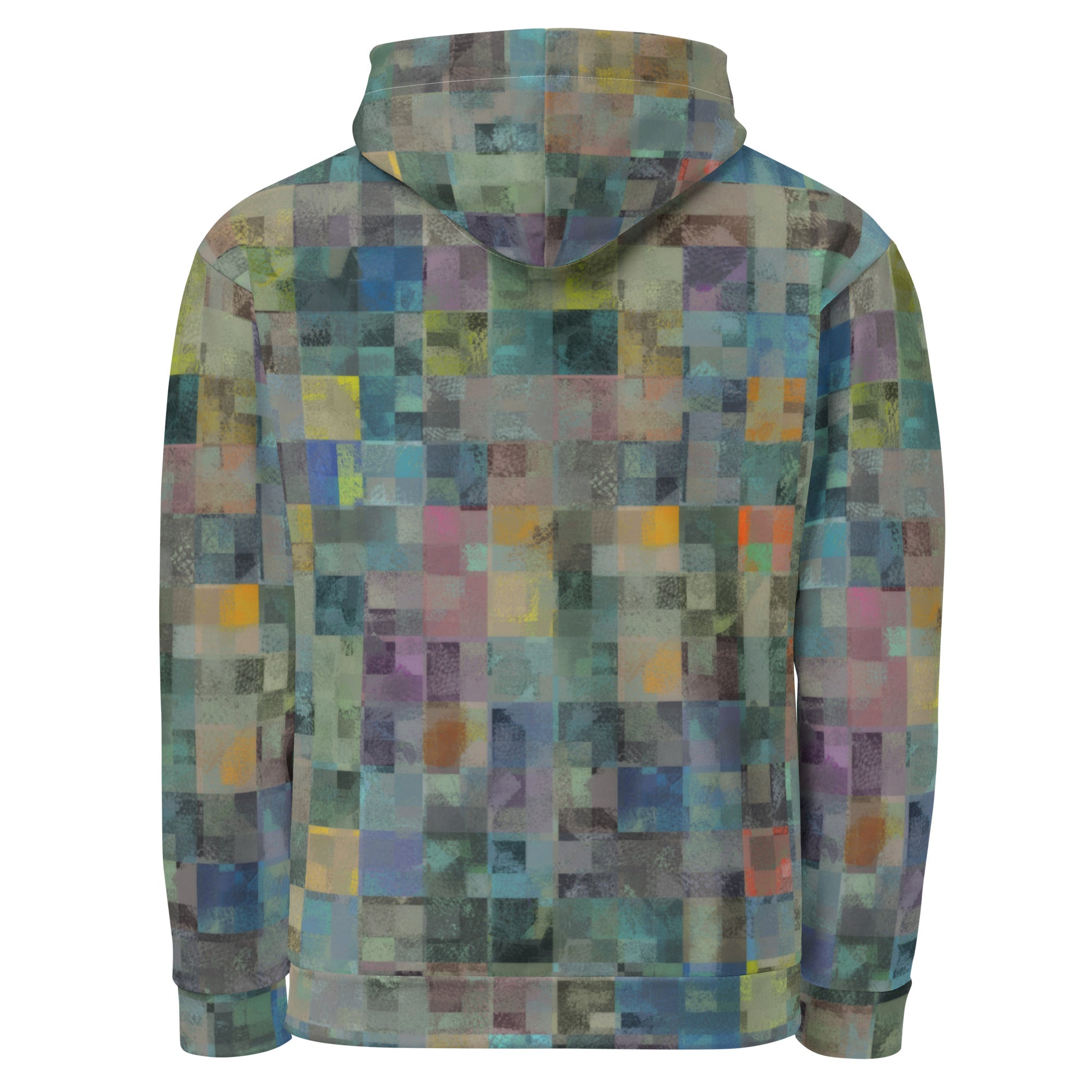 De Nada Braddah Weathered Patchwork Hoodie - back view