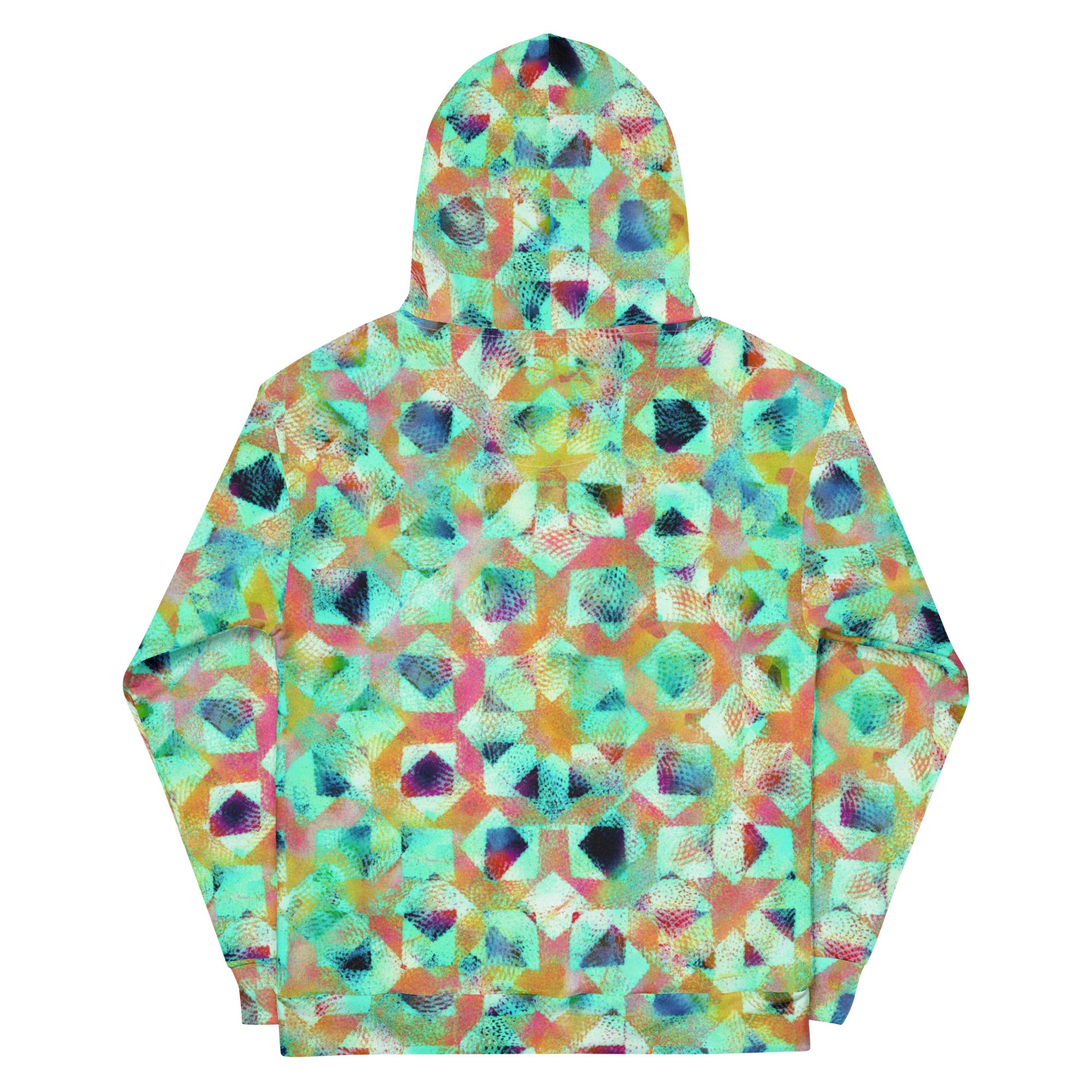 De Nada Braddah Sea Glass Hoodie - close-up print detail