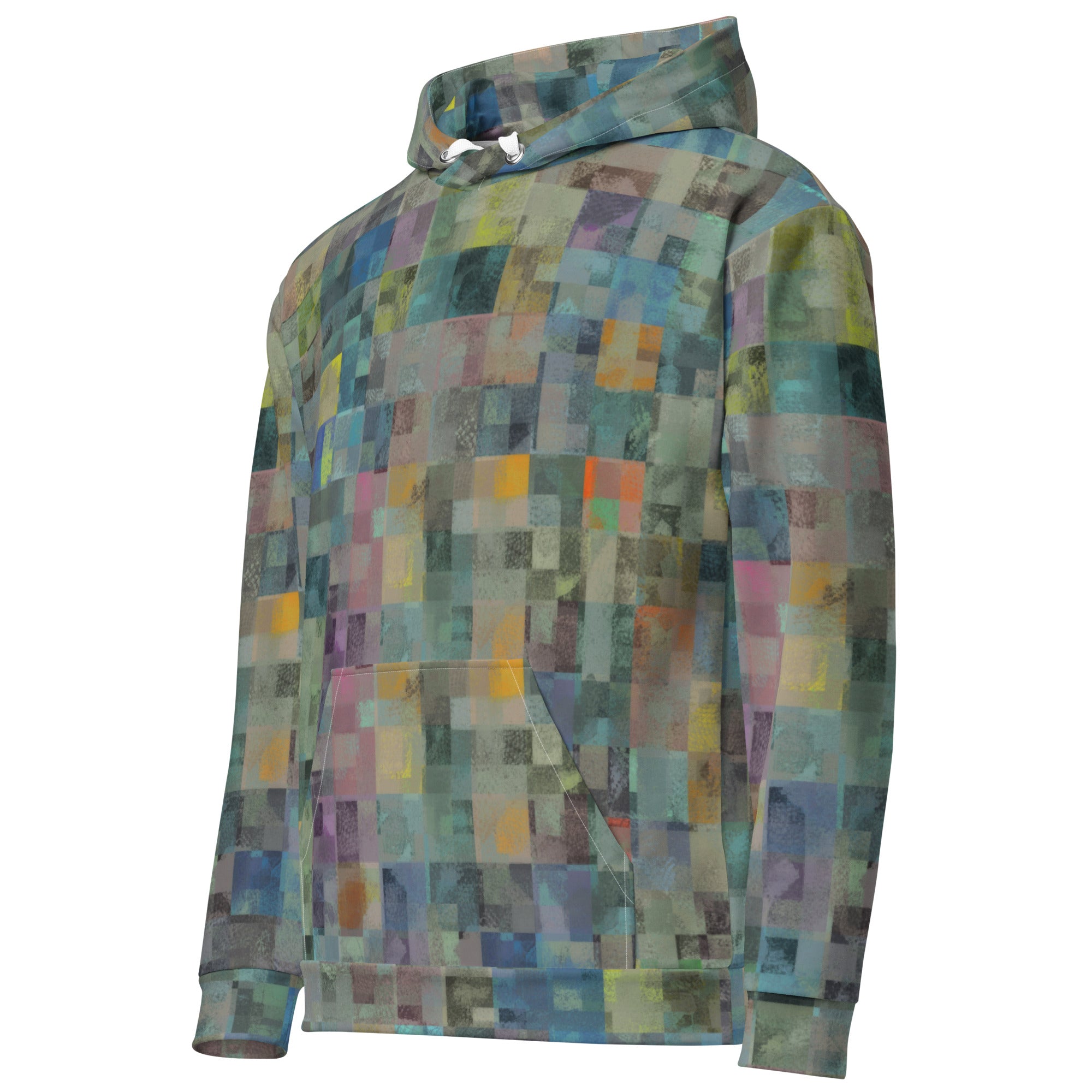 De Nada Braddah Weathered Patchwork Hoodie - hood detail