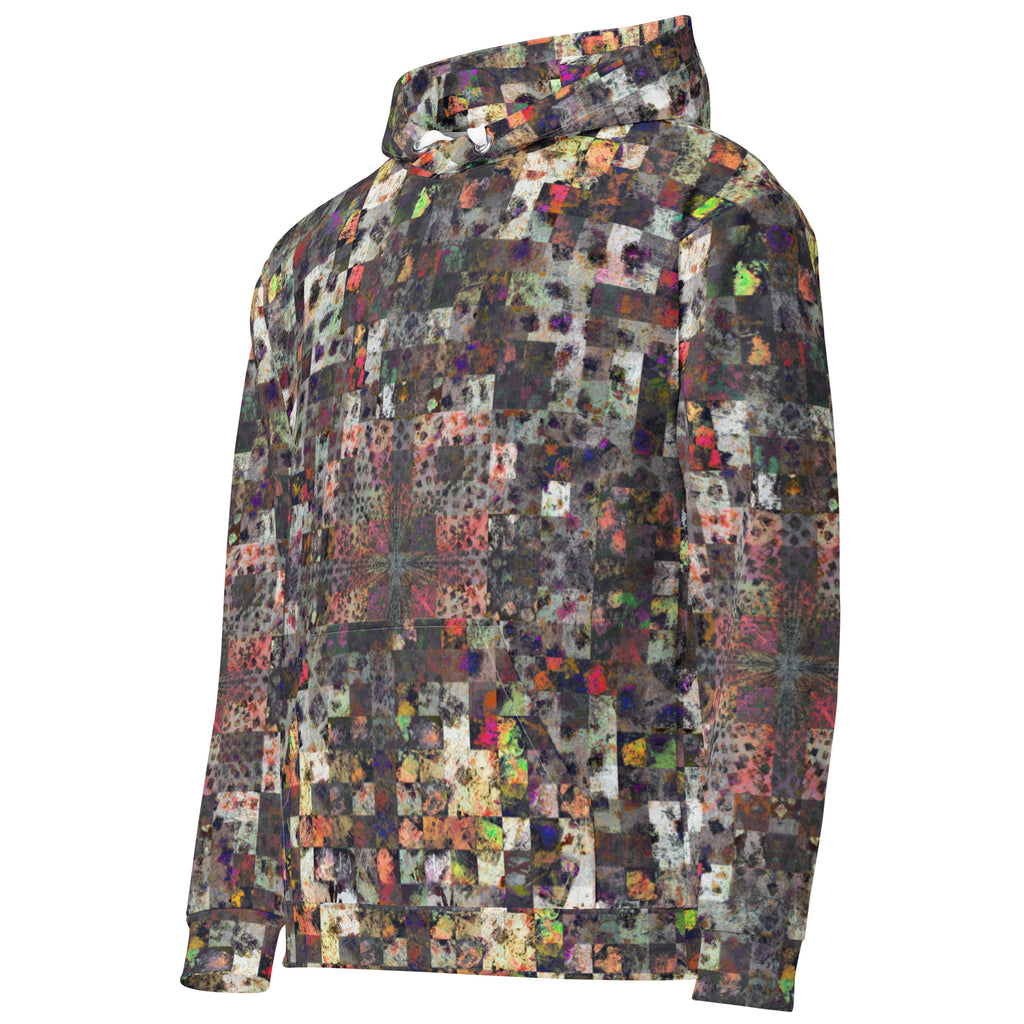 De Nada Braddah Sun-Faded Mosaic Hoodie - hood detail