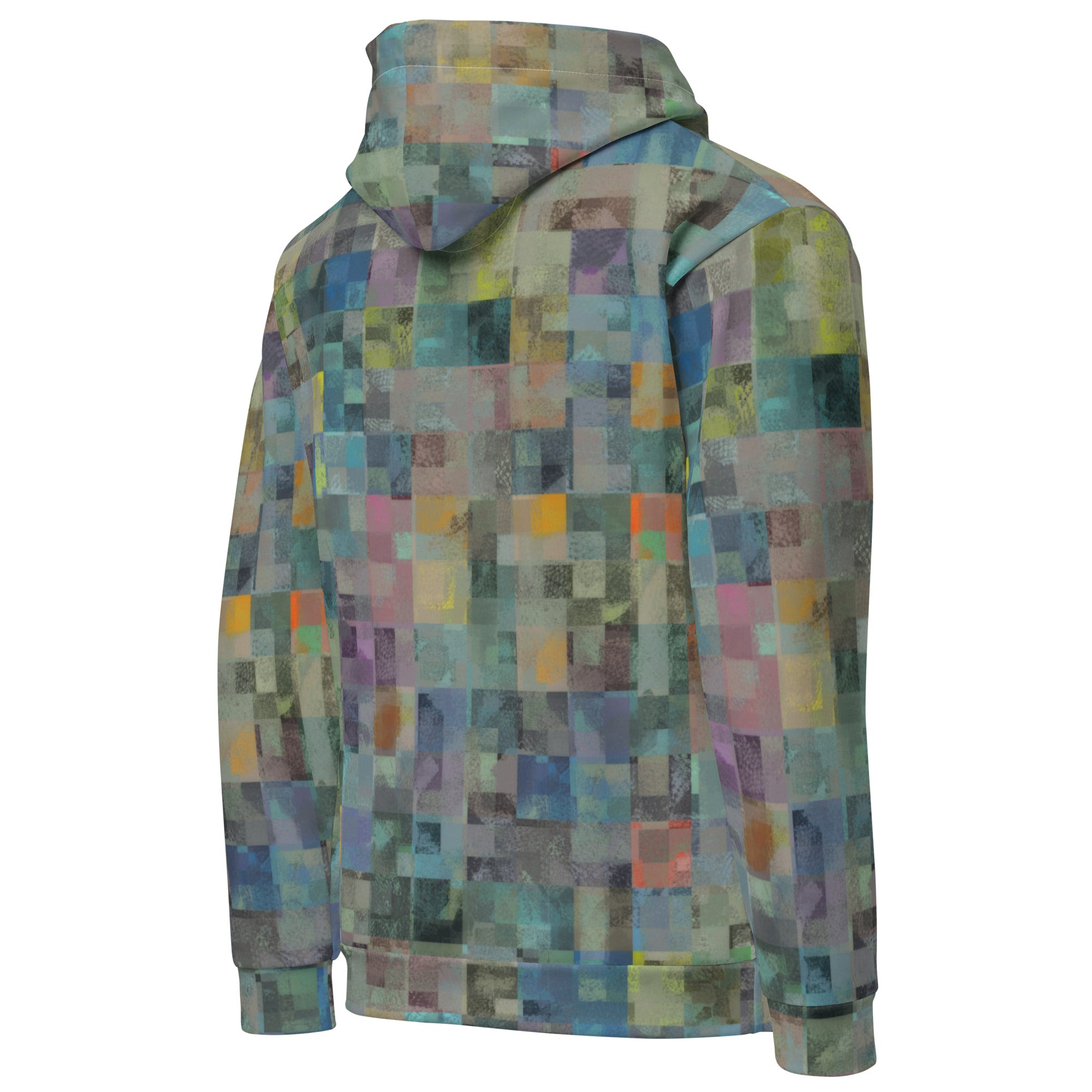 De Nada Braddah Weathered Patchwork Hoodie - sleeve detail
