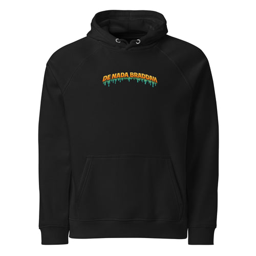 De Nada Braddah Drip Logo Hoodie — organic cotton pullover